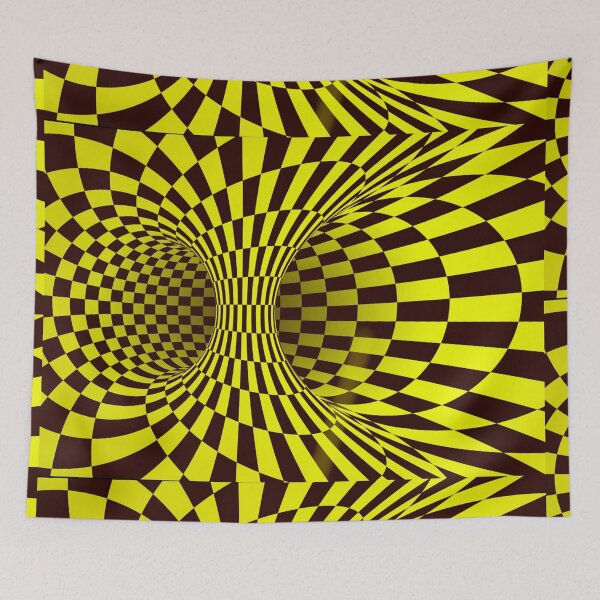 Item preview, Yellow Trippy optical illusion  designed and sold by Designs Of all kinds.