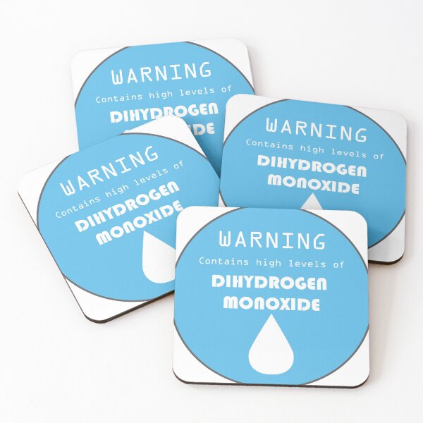 Item preview, Dihydrogen Monoxide (H20) Warning Label designed and sold by Mitry Anderson.