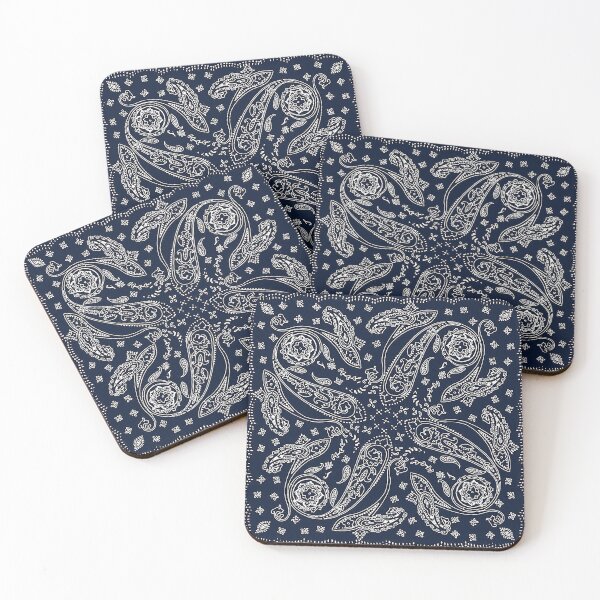 Item preview, bandana,blue and white bandana,henna pattern,middle eastern pattern,persian rug,etherial,spriritual,meditation,aromatherapy designed and sold by Nostrathomas66.