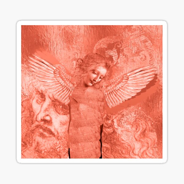 The Birth of The Angel of Mercy (Leonardo Da Vinci Reinterpreted - by ACCI) Sticker