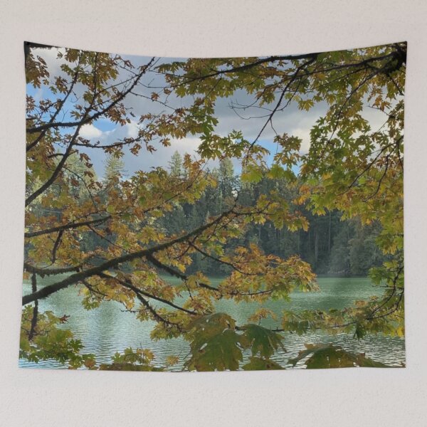 Item preview, Lake through the Leaves designed and sold by LeasPugGrumble.