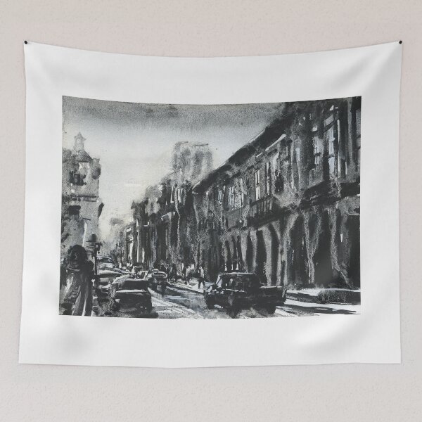 Item preview, Colonial buildings in UNESCO World Heritage city of Cuenca, Ecuador.  designed and sold by rfoxphoto.