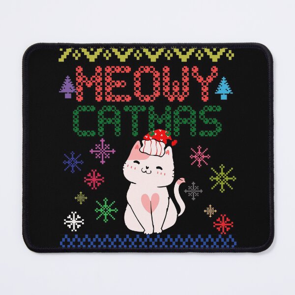 Item preview, Ugly Christmas Sweater, Meowy Catmas designed and sold by mamahellfire31.