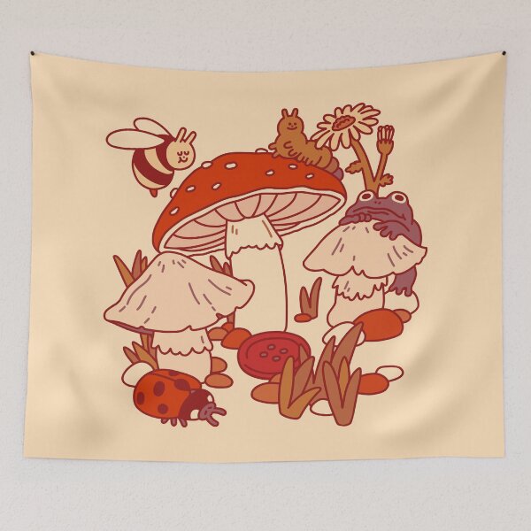 Item preview, Mushrooms & Tiny Friends designed and sold by obinsun.