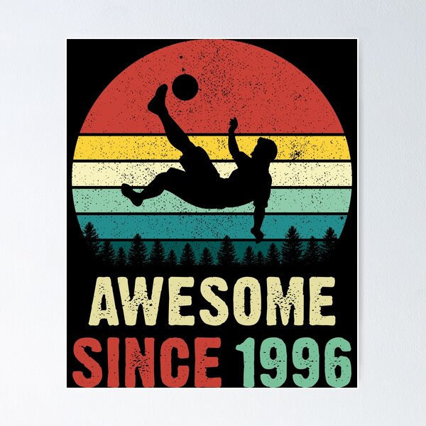 Item preview, 25th Birthday Soccer Lovers Awesome Since 1996 designed and sold by TheWildStyle.