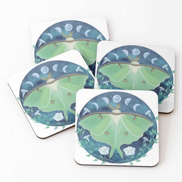 Item preview, luna moth designed and sold by LucyBrydonArt.