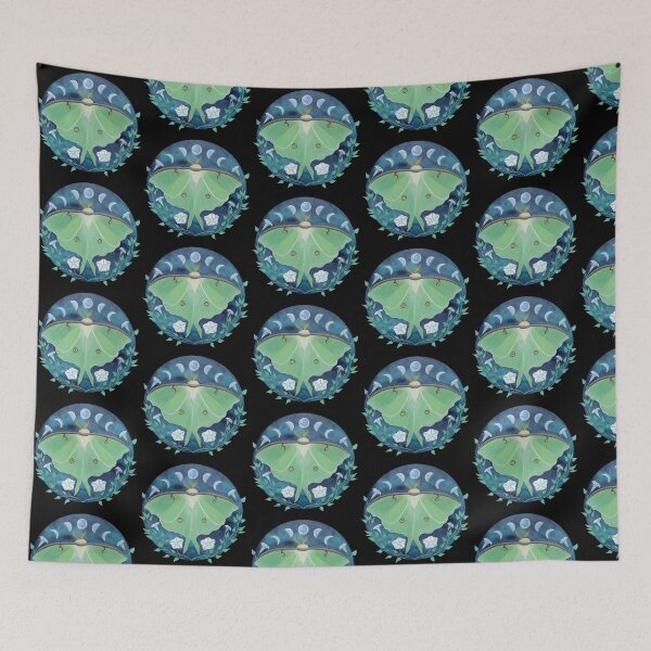 Item preview, luna moth designed and sold by LucyBrydonArt.