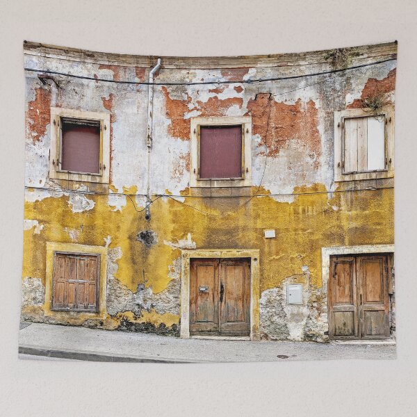 Item preview, Old Mediterranean House Exterior designed and sold by kallyfactory.