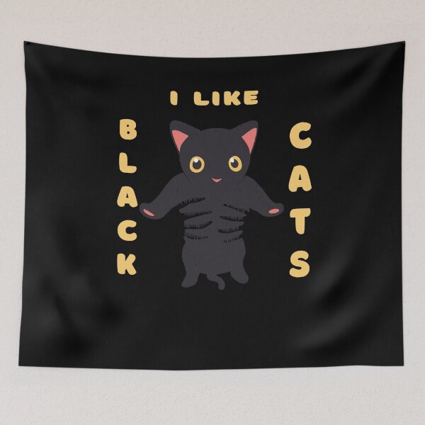 Item preview, I Like Black Cats - Funny Cat Motif Design designed and sold by Tig3rE.