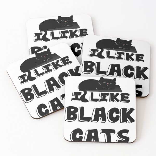 Item preview, I Like Black Cats - Funny Cat Motif Design designed and sold by Tig3rE.