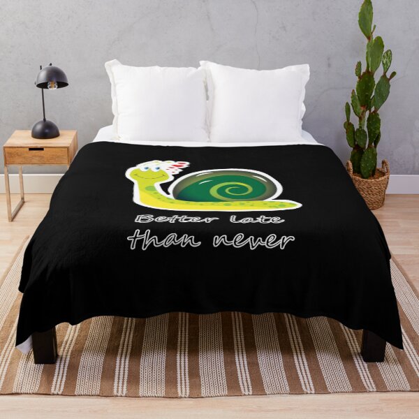 Item preview, Better late than never (black background) designed and sold by AhMath.