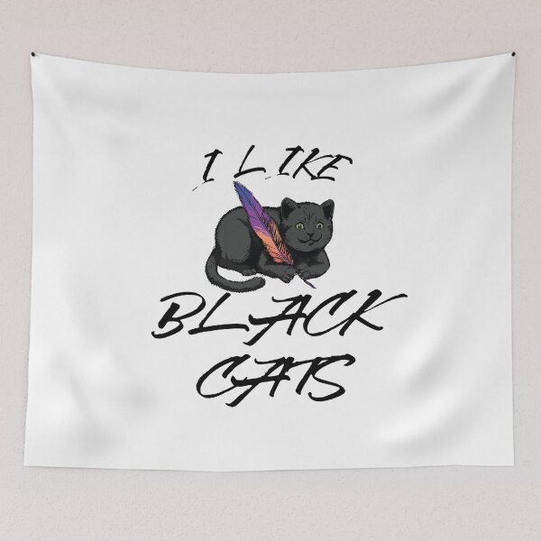 Item preview, I Like Black Cats - Funny Cat Motif Design designed and sold by Tig3rE.