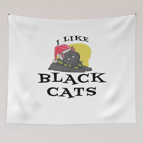 Item preview, I Like Black Cats - Funny Cat Motif Design designed and sold by Tig3rE.