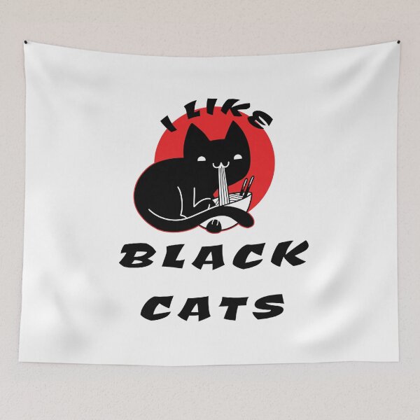 Item preview, I Like Black Cats - Funny Cat Motif Design designed and sold by Tig3rE.