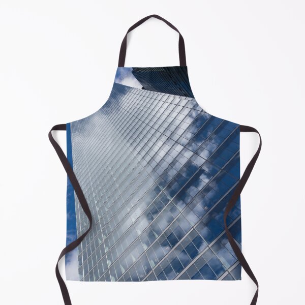 Item preview, Glossy Glass Reflections - Skyscraper Geometry With Clouds - Left designed and sold by Georgia Mizuleva.