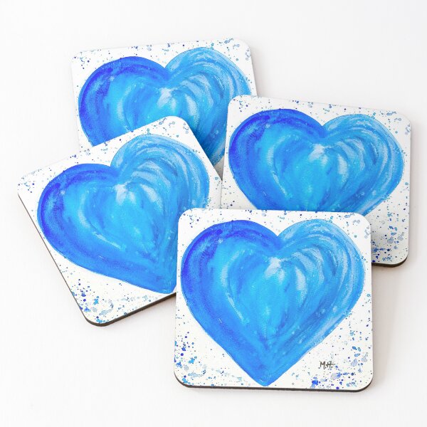 Item preview, Blue heart designed and sold by Artbymonika.