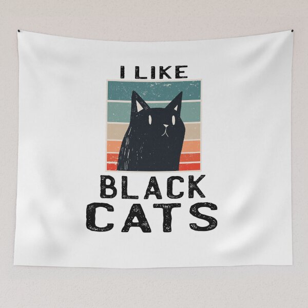 Item preview, I Like Black Cats - Funny Cat Motif Design designed and sold by Tig3rE.