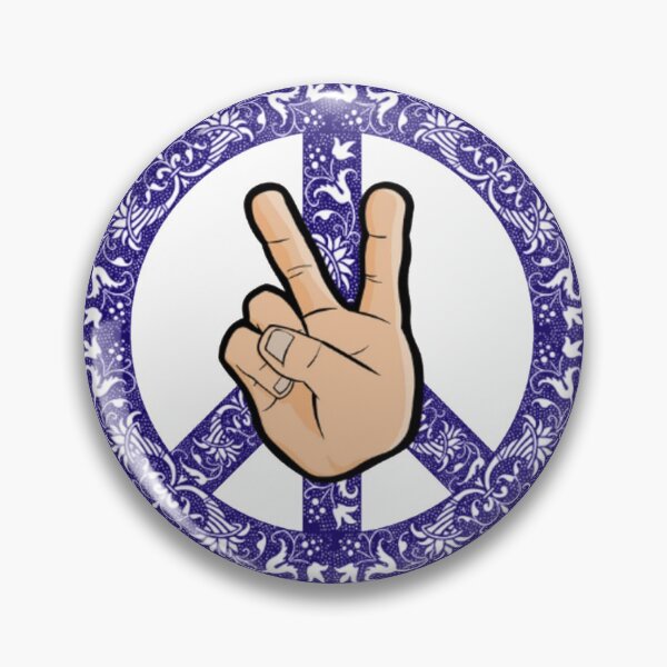 Item preview, LOVE AND PEACE SIGN HAND GESTURE - FLOWER POWER designed and sold by MrCreativeArts.