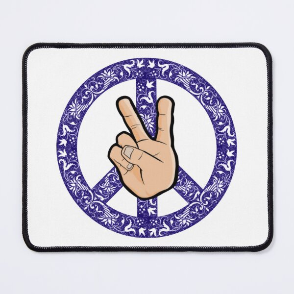 Item preview, LOVE AND PEACE SIGN HAND GESTURE - FLOWER POWER designed and sold by MrCreativeArts.