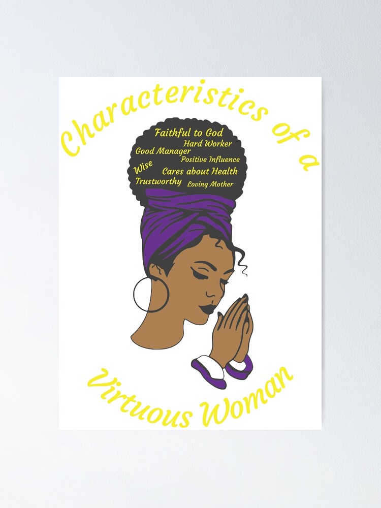 characteristics-of-a-virtuous-woman-poster-for-sale-by-ldgh-redbubble