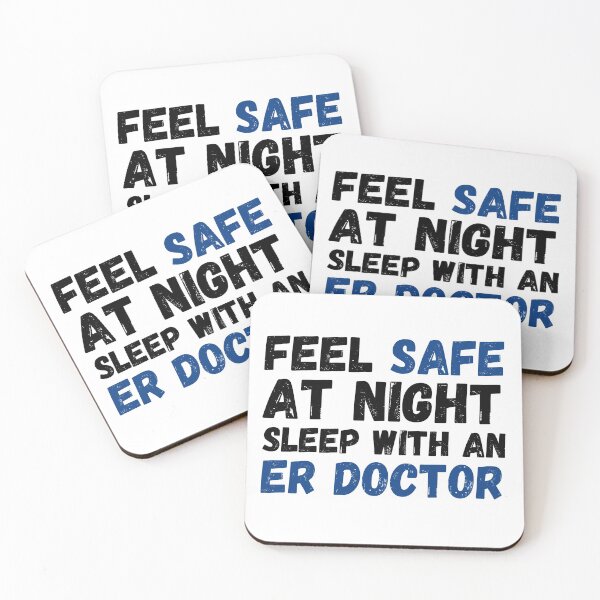 Item preview, Doctor Humor - Feel Safe At Night Sleep With An ER Doctor designed and sold by Krysanthe.