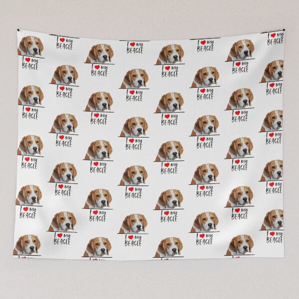 Artikelvorschau, Ich liebe meinen Beagle entworfen und verkauft von Hollyroseart.