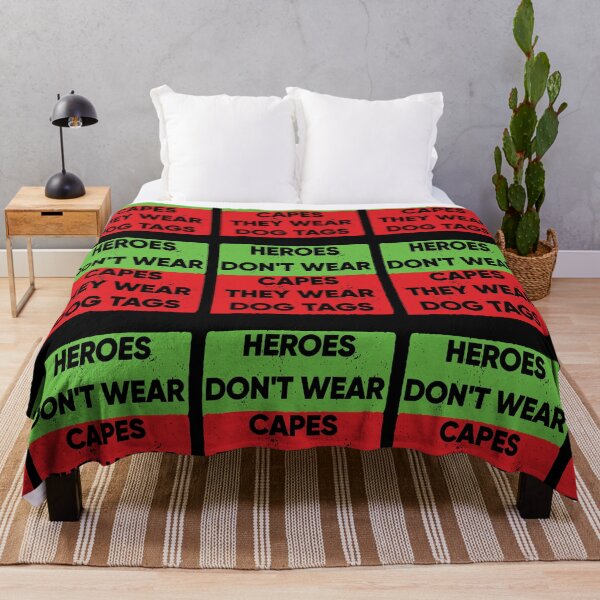 Item preview, Heroes Don't Wear Capes They Wear Dog Tags designed and sold by FridPix.