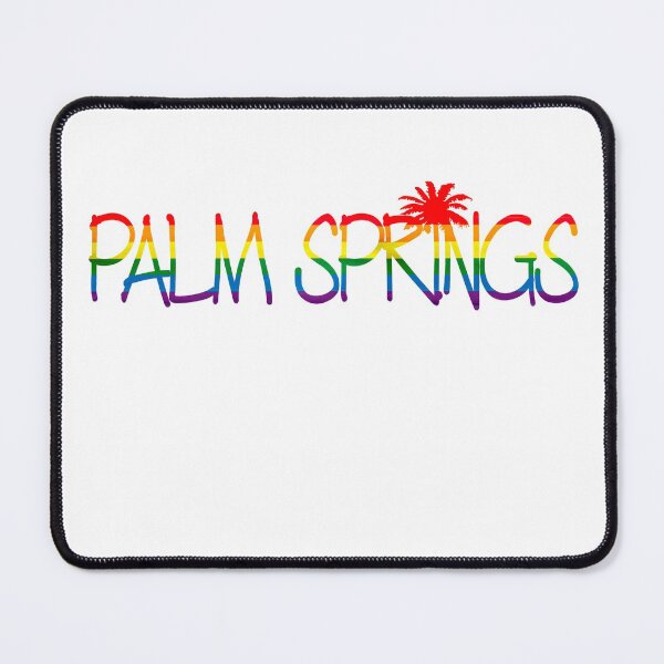 Item preview, PALM SPRINGS PRIDE PALM TREE RAINBOW FLAG DESIGN designed and sold by VacationCity.