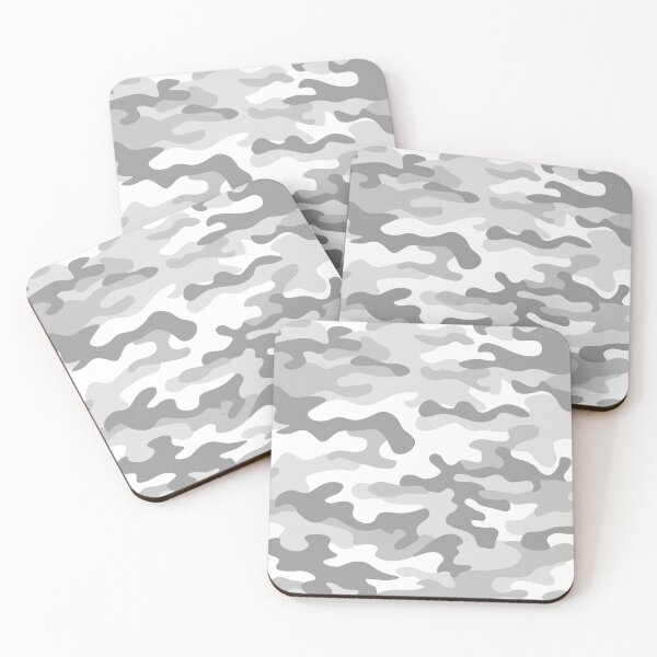 Item preview, Camo Camouflage White Gray All Over designed and sold by Feeling Artsy.
