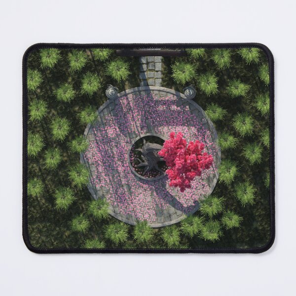 Item preview, Garden With Pink Tree Top View designed and sold by JoreJj Z. Elprehzleinn.