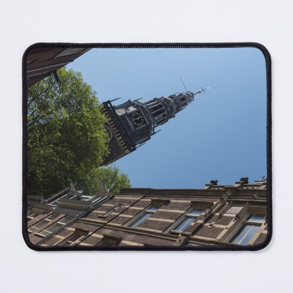 Item preview, Springtime Amsterdam - High Noon Church Clock - Right Horizontal designed and sold by Georgia Mizuleva.