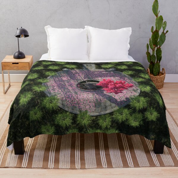 Item preview, Garden With Pink Tree Top View designed and sold by JoreJj Z. Elprehzleinn.