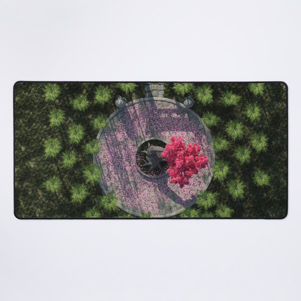 Item preview, Garden With Pink Tree Top View designed and sold by JoreJj Z. Elprehzleinn.