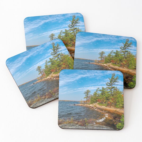 Item preview, Sweeping White Pines along the Shoreline designed and sold by wildvalecreate.