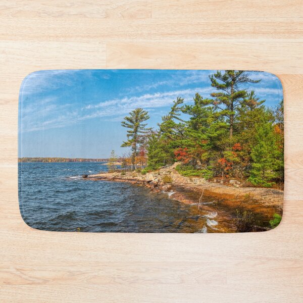 Item preview, Sweeping White Pines along the Shoreline designed and sold by wildvalecreate.