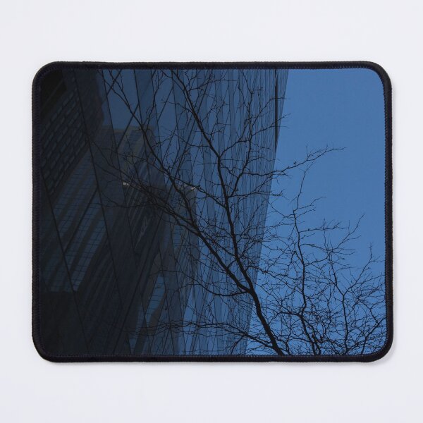 Item preview, Cool Blue Patterns - Ultramarine Skyscrapers and Naked Branches - Left designed and sold by Georgia Mizuleva.