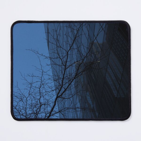 Item preview, Cool Blue Patterns - Ultramarine Skyscrapers and Naked Branches - Right designed and sold by Georgia Mizuleva.