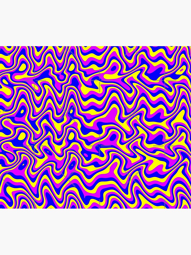 Thumbnail 6 of 6, Comforter, Trippy Liquid Melted Pattern Abstract 2 designed and sold by that5280lady.