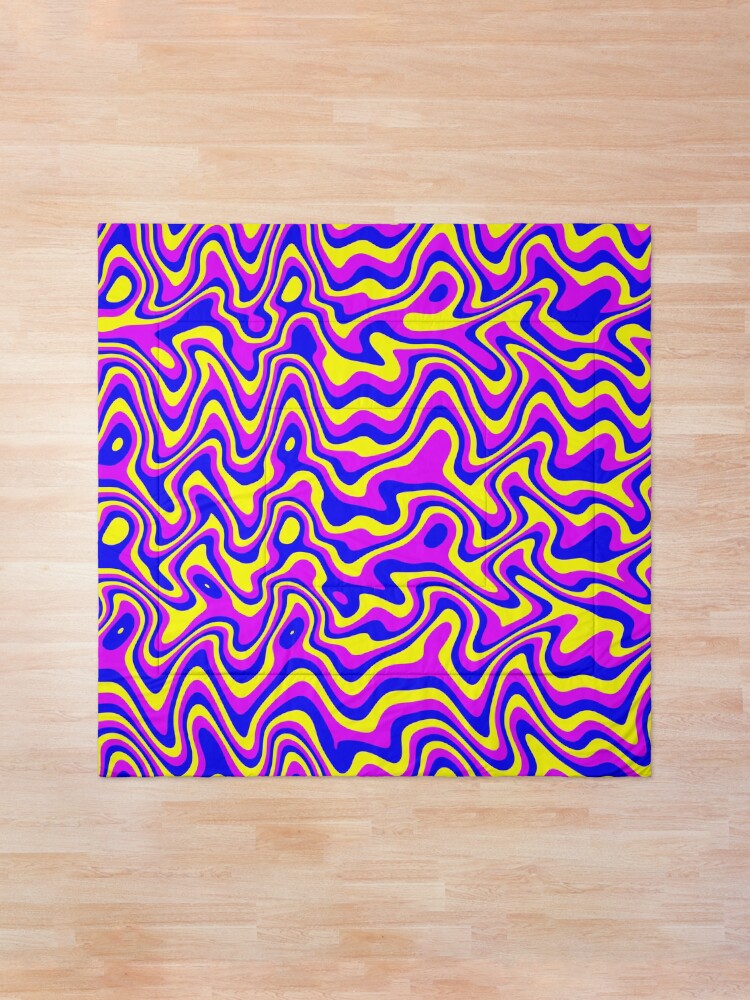 Thumbnail 1 of 6, Comforter, Trippy Liquid Melted Pattern Abstract 2 designed and sold by that5280lady.