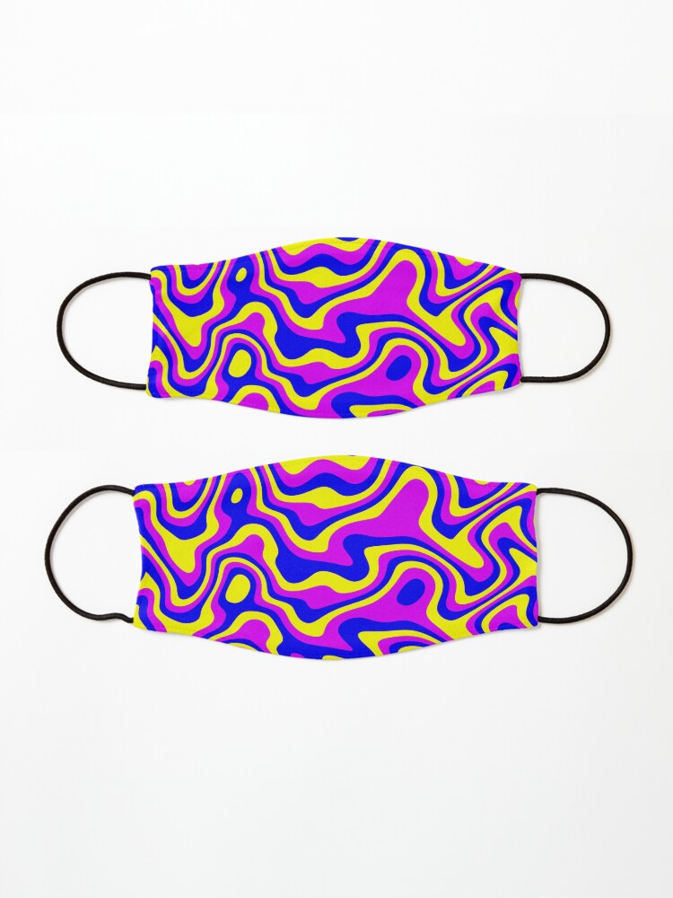 Alternate view of Trippy Liquid Melted Pattern Abstract 2 Mask