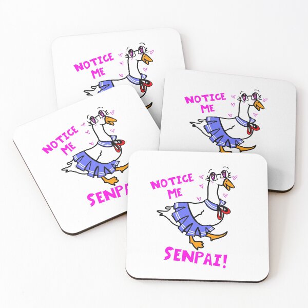 Item preview, Notice Me Senpai!   Goose Edition designed and sold by WhatWhatDesigns.