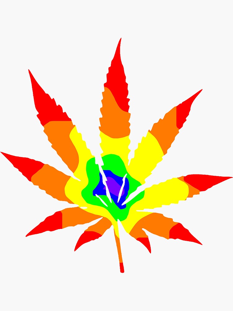 ST067 - Stickers De Marihuana Resistentes Al Agua