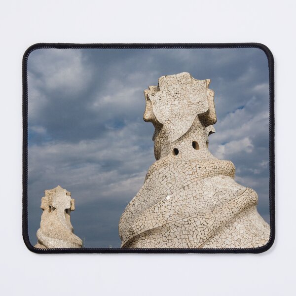 Item preview, Whimsical Chimneys - Antoni Gaudi Casa Mila Rooftop designed and sold by Georgia Mizuleva.