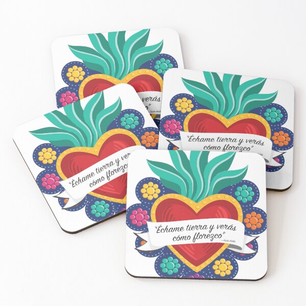 Item preview, Mexican Sacred Heart / Frida Kahlo's Quote by Akbaly designed and sold by Akbaly.