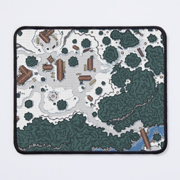 Item preview, Snowdrift Outpost Map designed and sold by demonhoundesign.