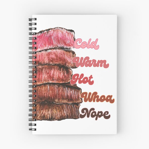 Item preview, Watercolor Steak Doneness Chart - From Cold to Nope designed and sold by Uplift Illustrations.