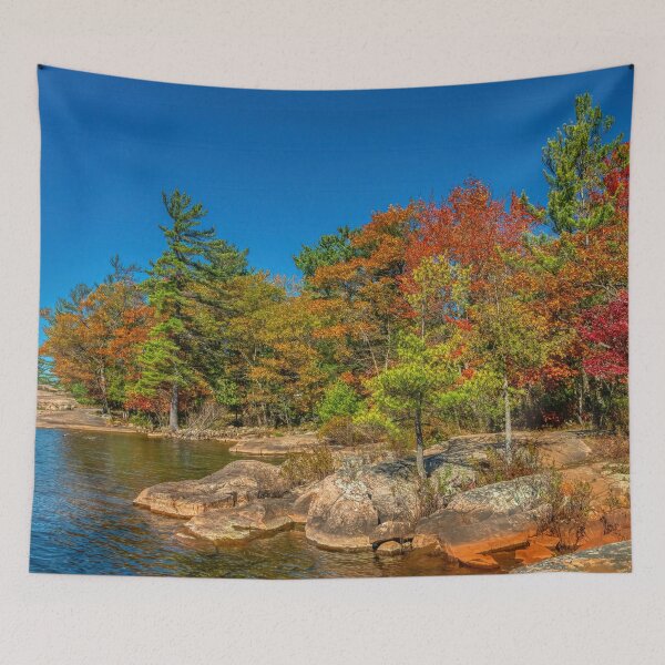 Item preview, A Beautiful Fall day with Pink Pillow Rocks  designed and sold by wildvalecreate.