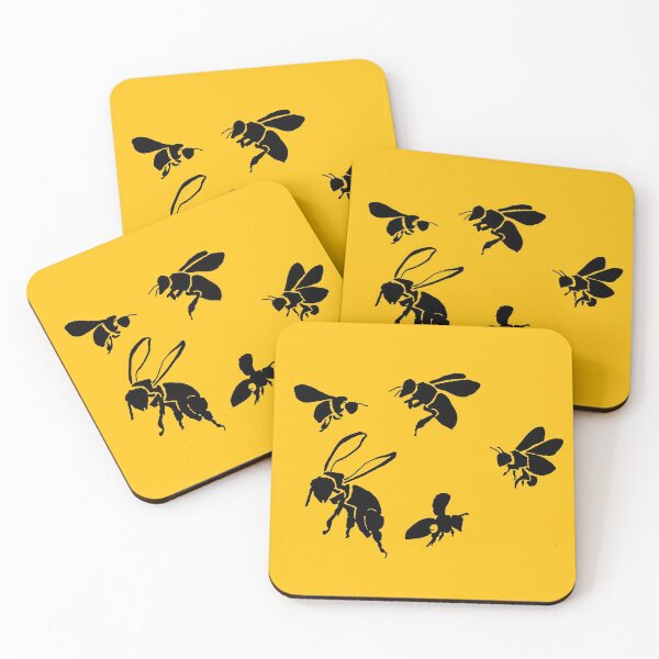 Item preview, Abejas de miel (negras) designed and sold by Alea Teeters.
