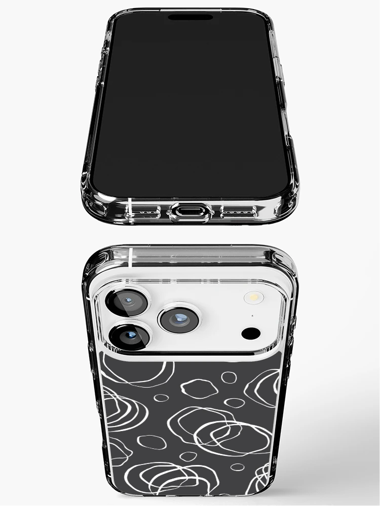 Thumbnail 3 of 5, iPhone Case, Wavy Rings Repeating Pattern designed and sold by Studio-C2.
