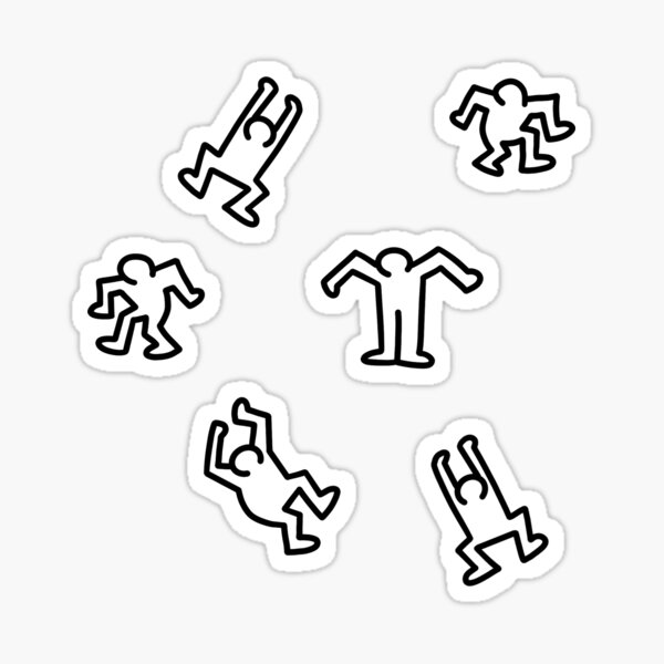Keith haring dancers Sticker